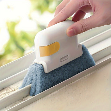 1pc Cepillo ranura 2 en 1 extraíble Cepillo ranura para ventana Cepillo ranura para alféizar Cepillo multifuncional para limpieza de ranuras de ventanas para el hogar