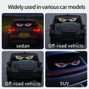 2 luces LED para auto Ojo del Diablo, lámpara de ojos de demonio para camión con alimentación USB, luz ambiental sin necesidad de cableado, luz decorativa para vehículo