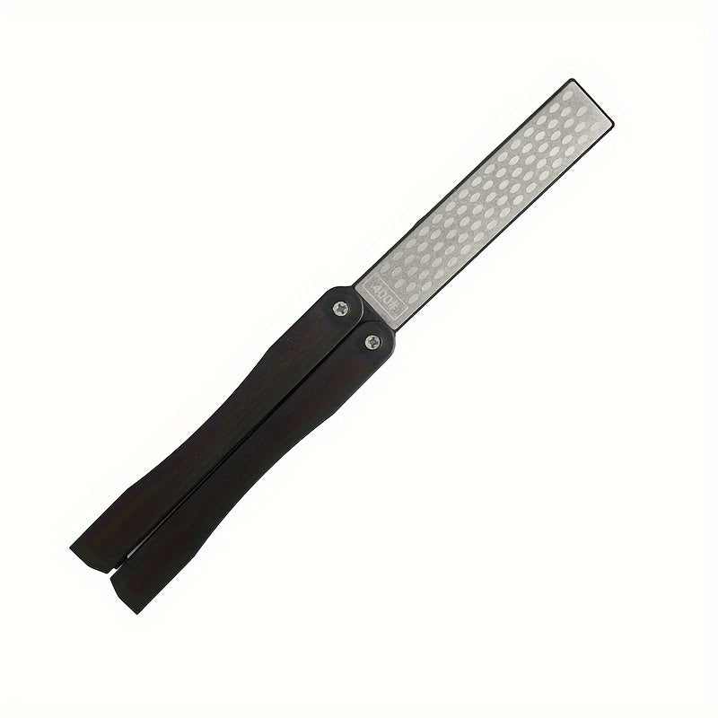 1 Pc Doble Cara Plegable Bolsillo Afilador Diamante Cuchillo Afilado Exterior