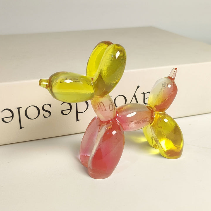 Adorable Estatua de Perro Globo para Pastel de Cumpleaños y Decoración del Hogar - Perfecta para Sala de Estar, Estantería, Mueble de TV, Centro de Escritorio de Oficina, Adecuada para Navidad, Día de San Valentín, Año Nuevo