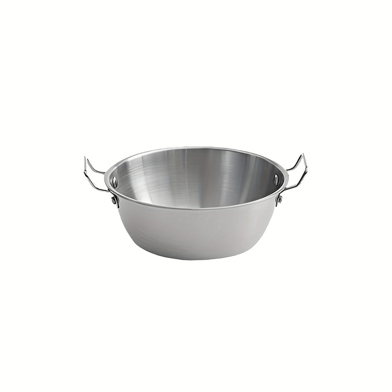 1PC Cuenco De Aperitivos De Acero Inoxidable 304, Cuenco De Sopa De Fideos Japoneses, Cuencos De Ramen, Cuenco De Servicio Coreano Con Asa, Para Cocinar, Hornear, Preparar Ensaladas, Sopa De Pho, Cereales, Para El Hogar, Cocina, Restaurante, Accesorios D