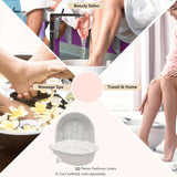 10/20/50 piezas de bolsas de baño de pies desechables, fundas portátiles para duchas, sábanas de baño de pies para hoteles y hogares, herramientas de cuidado de pies.