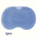 Alfombrilla de Masaje de Silicona Rosa para Bañera y Ducha - Fregador de Pies y Espalda Montado en la Pared con Ventosas Antideslizantes, Cepillo Corporal Exfoliante para Limpieza Profunda y Relajación, Sin Necesidad de Pilas, Accesorio para Bañera | Sup