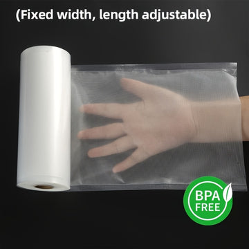 1 Rollo de Bolsas de Sellador de Vacío Libre de BPA, Longitud de 5.0 metros, 7 Tamaños, Bolsas de Almacenamiento de Alimentos Resistentes a las Rasgaduras para Cocinar Sous Vide y Esenciales para la Cocina en Casa, Esenciales para Cocinar Sous Vide | Bol