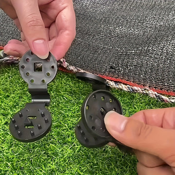 25pcs Clips de Plástico para Tarjetas de Interfaz de Red (RJ45) - Soportes Ajustables Multiusos Removibles para Invernaderos, Equipo de Camping y Redes de Sombra Exterior, Diseño Robusto, Construcción Fiable