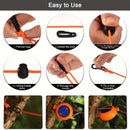 Tendedero Portátil Ajustable de 26 pies - Cuerda de Secado Duradera para Acampar al Aire Libre, Pesca y Senderismo - Ahorra Espacio, Resistente a la Intemperie, Perfecto para Aventureros