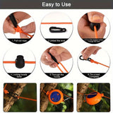 Tendedero Portátil Ajustable de 26 pies - Cuerda de Secado Duradera para Acampar al Aire Libre, Pesca y Senderismo - Ahorra Espacio, Resistente a la Intemperie, Perfecto para Aventureros