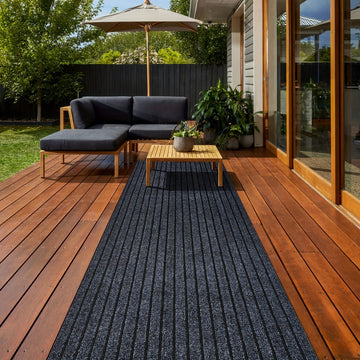 1pc Alfombrilla Antideslizante para Cocina con Base de Goma - Fácil de Limpiar, Tapete de PVC Duradero para Entrada, Dormitorio y Oficina - Diseño Rectangular Rayado, Alta Calidad & Ideal para Cocinas Modernas, Cubierta Decorativa para Suelo