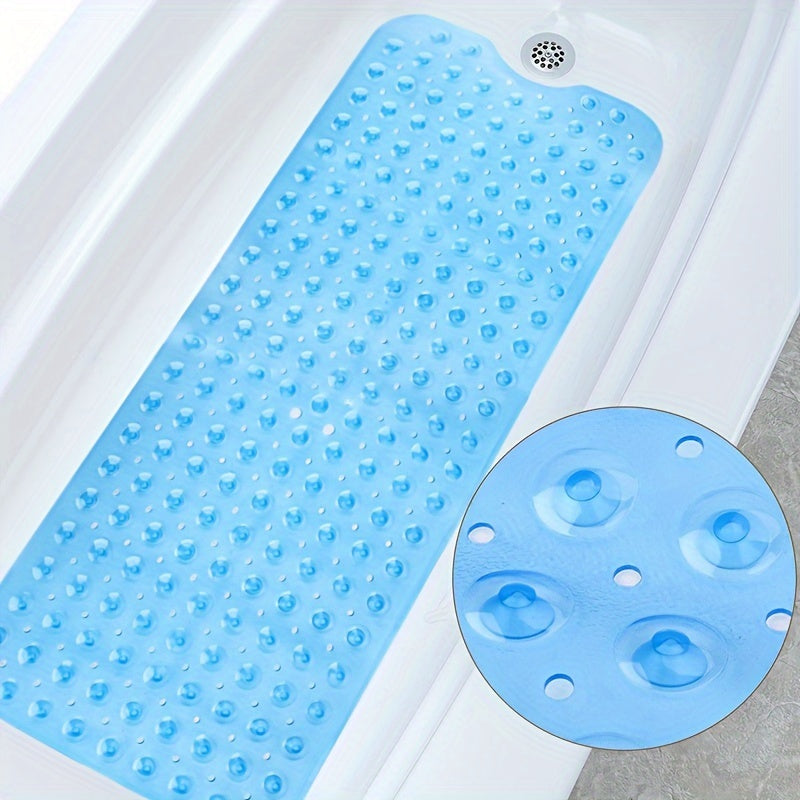 Alfombrilla de baño extra grande antideslizante - 40x16 pulgadas, PVC duradero, lavable en máquina, secado rápido, alfombrilla de baño ultra suave con superficie texturizada para un mayor confort, baño ru.