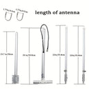 Antena de Radio FM/HD de Largo Alcance para Exteriores 88-108MHz - Poste Ajustable de Aleación de Aluminio, Conector PL259 Macho, Entrada Máxima de 150W, VSWR <1.3 para Receptores Onkyo Yamaha Marantz - Recepción Mejorada del Señal, Instalación Fácil, An