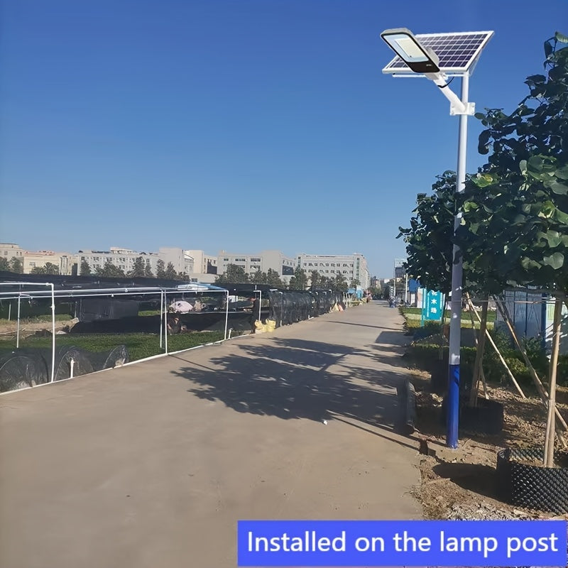 Farola solar, luz de pared LED con batería de 6000mAh y control remoto, sensor de luz inteligente, encendido automático, 357 perlas LED de alta luminosidad, para jardines, céspedes, pasillos, garajes, muros, montaje en pared