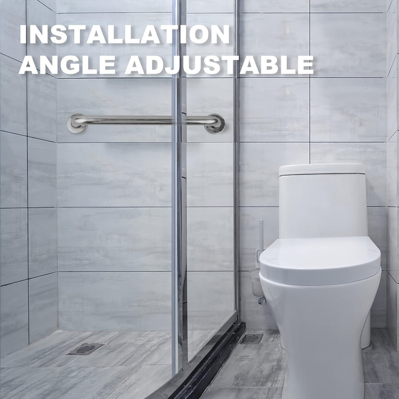 1pc Estilo Clásico Conjunto de Brazo de Ducha y Barra de Sujeción de Metal, Barra de Seguridad para Baño Robusta, Opciones de 12/20 Pulgadas, Kit de Instalación Fácil Incluido