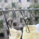 Pinza de Ropa de Acero Inoxidable Sólida, Clip para Pantalones, Clip Multiusos para el Hogar, Clip para Secar Ropa, Clip para Calcetines, Clip para Bolsas de Snacks, Clip de Sellado Simple, Clip para Cuerda, Pinzas para Ropa