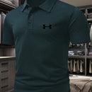 Camiseta cómoda para hombre con estampado doble C reverso, transpirable, casual
