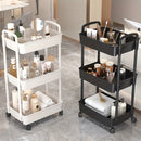 Carrito de almacenamiento con ruedas, organizador multipropósito de 3/4/5 niveles, ideal para cocina, baño, lavandería, sala de estar, contenedores de almacenamiento