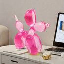 Decoración de perro globo rosa translúcido brillante - Ideal para decoración interior y exterior, fiestas temáticas, Navidad, Halloween, Pascua, Acción de Gracias y bodas de primavera-verano.