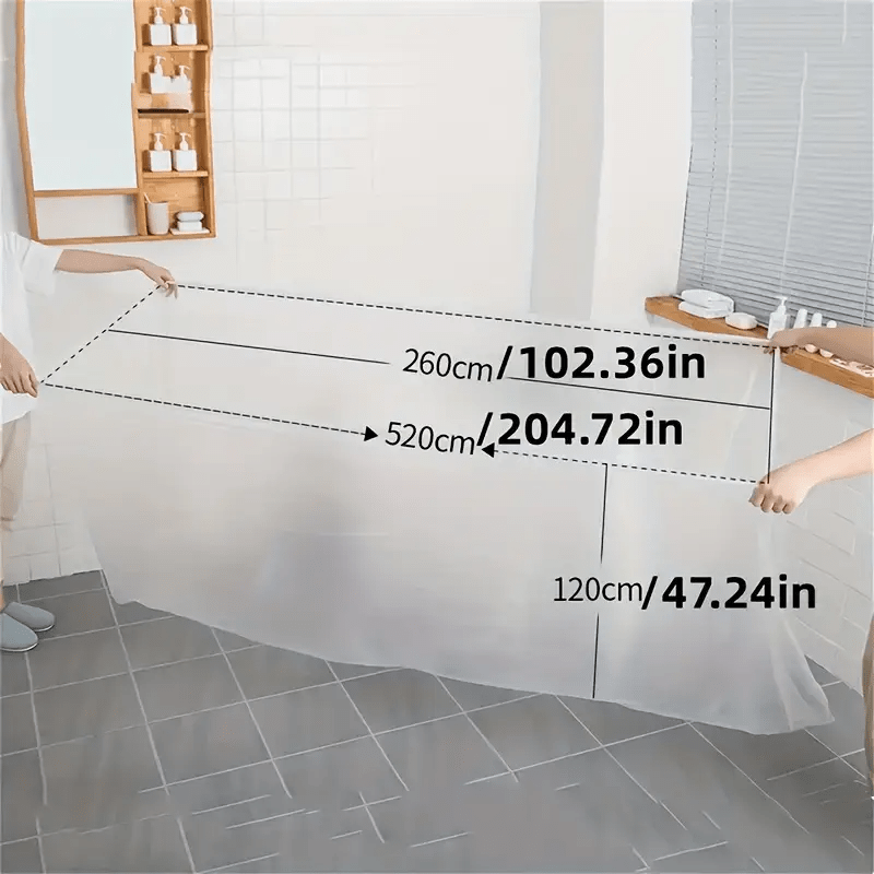 2/5 Bolsas Desechables para Baño con 5/10 Fundas de Remojo para Pies, Cubiertas Grandes para Bañera Forradas en Plástico – Ideales para Hogar, Viajes y Salones (102x47 pulgadas / 260x120 cm)