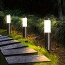 Conjunto de 2 Luces Solares LED para Exteriores con Energía Solar - Duradero en ABS y Acero Inoxidable, Sensor de Movimiento Automático Encendido/Apagado, Altura de 4.72 metros para Jardín, Césped, Patio - Iluminación Paisajística Eficiente en Energía,