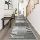 Alfombra de Pasillo Largo Estilo Lujo Ligero y Minimalista, Suave y Cómoda para Sala de Estar, Fácil de Limpiar, Adecuada para Pasillos de Restaurante y Cuarto de Lavandería