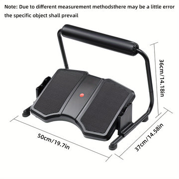 Taburete de pie ajustable para oficina, reposapiés ergonómico de 3 niveles bajo el escritorio, asistente de lugar de trabajo moderno, no eléctrico, material de plástico duradero, negro