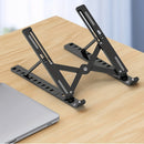 1 Soporte Portátil Plegable para Laptop - Estante de Enfriamiento Ajustable en 10 Niveles, Diseño Ahorrador de Espacio Compatible con Todas las Computadoras, Blanco, Estructura Robusta