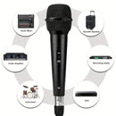 Micrófono Dinámico con Cable de Heikuding y Interruptor ON/OFF, Cable XLR de 298.7cm, Clip y Soporte para Karaoke, Altavoces, Fiestas y Actuaciones En Vivo