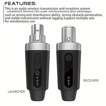 Sistema de micrófono inalámbrico NXTG M-O4, convertidor omnidireccional de tipo C USB, material PVC, control de volumen, para karaoke y canto, no requiere batería