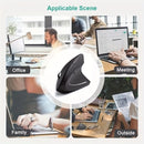 Ratón Vertical Ergonómico sin varillas 2.4G para PC, Laptop y Macbook con Batería - DPI800/1200/1600 - 5 Botones -