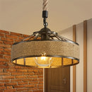 Artesanía de Hierro Tejido para Lámpara Colgante, Sin Bombilla Incluida, Apta para Bombillas E27, Luz Decorativa Esencial para el Hogar, Lámpara Colgante Estilosa, Iluminación Ambiental, Artesonado B&B, Lámpara Decorativa Artística