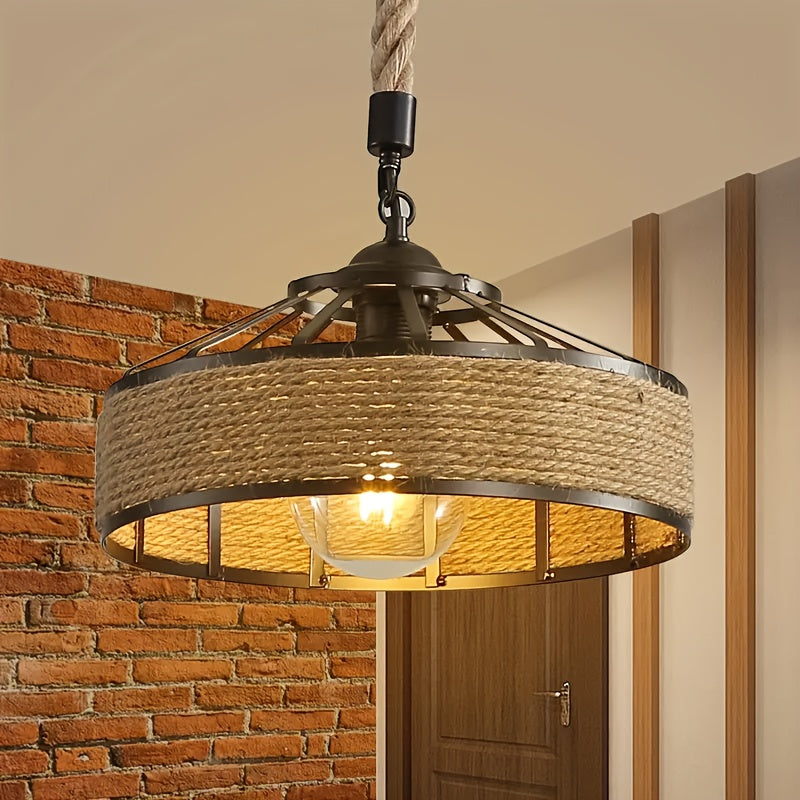 Artesanía de Hierro Tejido para Lámpara Colgante, Sin Bombilla Incluida, Apta para Bombillas E27, Luz Decorativa Esencial para el Hogar, Lámpara Colgante Estilosa, Iluminación Ambiental, Artesonado B&B, Lámpara Decorativa Artística