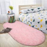 1pc Alfombra Larga de Peluche para Dormitorio, Suave y Agradable a la Piel, Fácil de Cuidar, Buen Antideslizante, Para Usar al Lado de la Cama