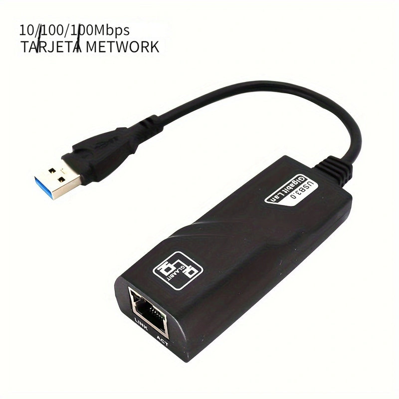 Adaptador de Ethernet USB 3.0 de 1000Mbps/100Mbps, tarjeta de red RJ45 para PC/Portátil, compatible con Smartthings, alimentado por USB, tensión de funcionamiento ≤36V