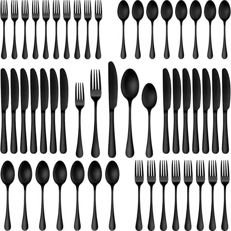 Juego de cubiertos de 30 piezas para 6 personas, juego de vajilla de acero inoxidable de alta gama, pulido a espejo, juego de vajilla duradero para el hogar, incluye tenedor, cuchillo y cuchara, apto para lavavajillas, regalo para el Día del Padre, Día d