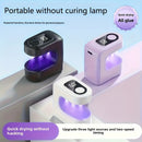 Lámpara de uñas portátil mini, luz de uñas LED recargable por USB - Rápida con pantalla digital, lámpara de esmalte de gel, adecuada para uso en casa y salón, endurecimiento de uñas de gel
