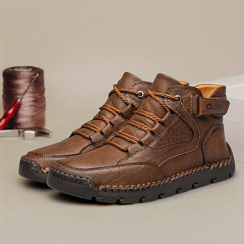 Botas de Senderismo Altas y Modernas para Hombre de CLOHOO, Zapatos Cómodos y Duraderos Antideslizantes para Actividades al Aire Libre