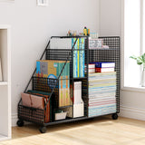 Estante Compacto Rodante para Debajo del Escritorio - Montaje Fácil, Carrito de Almacenamiento de Hierro para Hogar y Oficina, Diseño Rectangular Versátil con Acabado Pintado, Caja, Armario, Estante para Almacenamiento Exterior