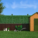 5 unidades, longitud total 500 cm × 50 cm, pantalla de privacidad para exteriores con ivy artificial, resistente a UV, fondo verde con ivy artificial, panél de hiedge, adecuado para bodas, terrazas, balcones, jardines, patios traseros, restaurantes, hote