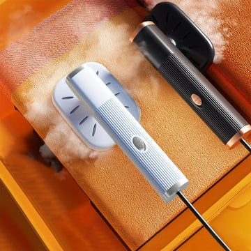 Máquina de planchado mini actualizada, planchador de vapor para ropa, ligero, giratorio, portátil, plegable, USB, planchador de vapor para ropa, 13W, potente, liberación de arrugas verticales, planchado seco y húmedo para ropa de tela, ideal para el hoga