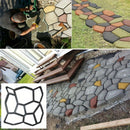 Modelo de sendero, moldes de piedra, moldes de hormigón para superficies de pavimentación, piedras de paso, máquinas de pavimentación, moldes de sendero, adecuados para jardines y césped de bricolaje, uno en negro.