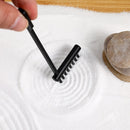 6pcs Herramienta de Rastrillo de Jardín Zen Mini para Arena, Herramientas de Rastrillo de Jardín Zen para Escritorio, Bolígrafo de Empuje de Arena y Roca para Dibujo de Jardín Zen