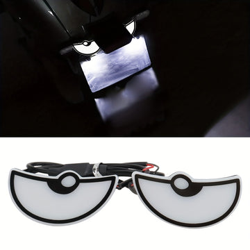 2 piezas de luces LED KEVANLY para coches y motocicletas, ojos demoníacos de neón, luces que se pueden montar, ajuste universal, opciones de colores múltiples, diseño creativo de ojos en forma de media luna, no requiere batería, perfectas para espejos re
