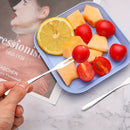 10/20/50 piezas Juego de tenedores de postre de acero inoxidable, tenedores de pastel modernos, tenedores para ensalada de frutas, utensilios de cocina reutilizables, para uso doméstico y en restaurantes