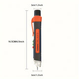 Probador de Voltaje sin Contacto Probador de Voltaje CA Puede Comprobar 12-1000V CA Eléctrico Inteligente de Punto de Ruptura Sin Batería MUFASHA