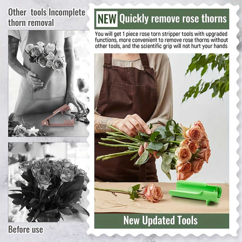 Herramienta para Eliminar Espinas de Rosas (2 piezas), Tijeras de Poda Duraderas para Jardinería, Arreglos Florales y Cuidado de Rosas