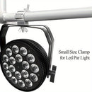 Gancho de sujeción para luces de escenario de aleación de aluminio, hebilla universal cruzada para andamios y accesorio conector para tubos redondos, compatible con focos LED PAR móviles de haz y spot