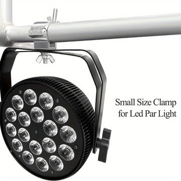Gancho de sujeción para luces de escenario de aleación de aluminio, hebilla universal cruzada para andamios y accesorio conector para tubos redondos, compatible con focos LED PAR móviles de haz y spot