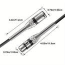 Cable de Micrófono XLR I-ZCLive de 3.05 metros - Aleación de Zinc Duradera con Cierres a Presión, Con Resorte para Conexión Segura, Ideal para Micrófonos, Preamplificadores y Sistemas de Altavoces