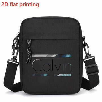 Bolso cruzado de gran capacidad para hombre, Calvin, con correa ajustable, múltiples compartimentos y bolsillo para teléfono, ideal para el transporte diario, viajes, trabajo, accesorio de viaje, estilo moderno, acabado texturizado.