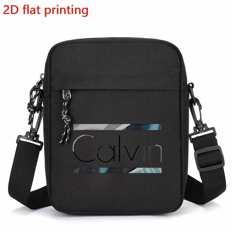 Bolso cruzado de gran capacidad para hombre, Calvin, con correa ajustable, múltiples compartimentos y bolsillo para teléfono, ideal para el transporte diario, viajes, trabajo, accesorio de viaje, estilo moderno, acabado texturizado.