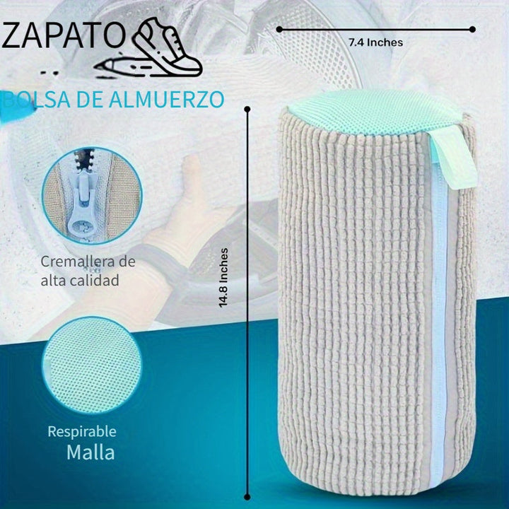 1pc Bolsa de Lavado para Zapatos con Cierre de Cremallera, 38.99cm x 19.0cm, Accesorio para Secadora, Regalo para Mamá, Bolsas de Ropa